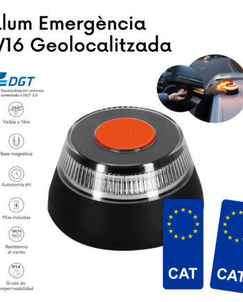 Llum d’Emergència V16 Geolocalitzada – Homologada per la DGT 3.0